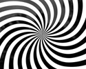 a swirly black-and-white geometric pattern